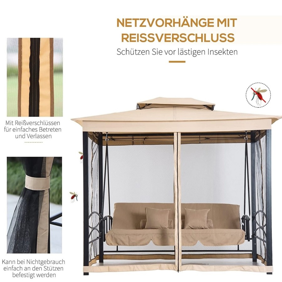 Eremitage-Luxus-Hollywoodschaukel-Dach-Seitenwaenden-Moskitonetz-7