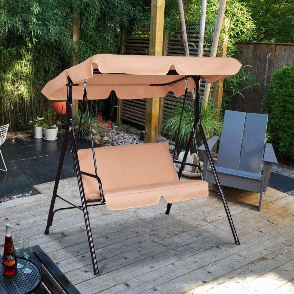 2-Sitzer-Hollywoodschaukel-mit-5cm-Polster-verstellbarem-Baldachin-Stahlrahmen-5