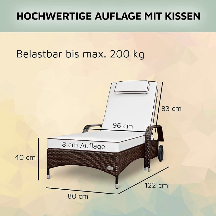 CRAFTMAX-Rattan-Luxus-ALU-Gartenliege-8cm-Auflage-mit-Keder-6-Fach-hoehenverstellbar-bis-200kg-Gewerbequalitaet-3
