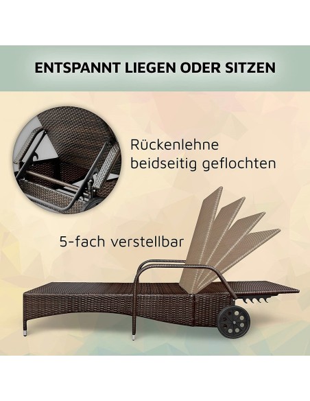 CRAFTMAX-Rattan-Luxus-ALU-Gartenliege-8cm-Auflage-mit-Keder-6-Fach-hoehenverstellbar-bis-200kg-Gewerbequalitaet-4