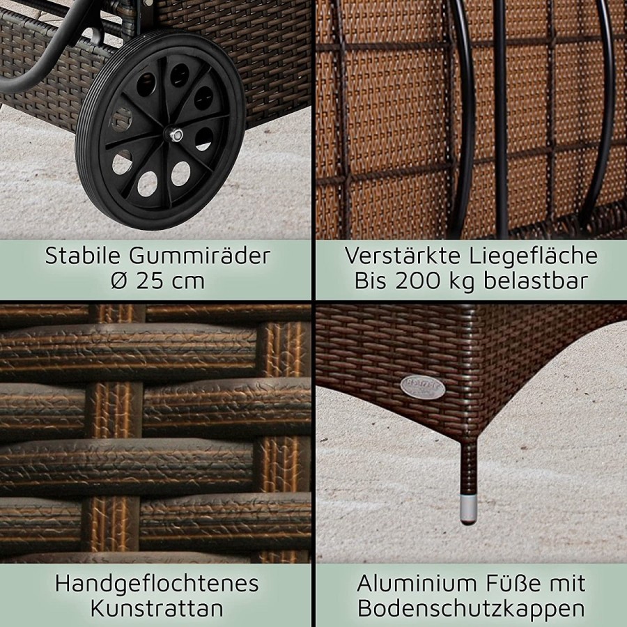 CRAFTMAX-Rattan-Luxus-ALU-Gartenliege-8cm-Auflage-mit-Keder-6-Fach-hoehenverstellbar-bis-200kg-Gewerbequalitaet-2