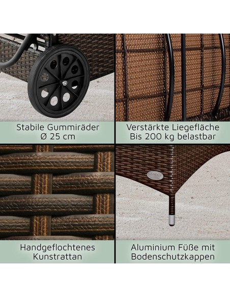 CRAFTMAX-Rattan-Luxus-ALU-Gartenliege-8cm-Auflage-mit-Keder-6-Fach-hoehenverstellbar-bis-200kg-Gewerbequalitaet-2