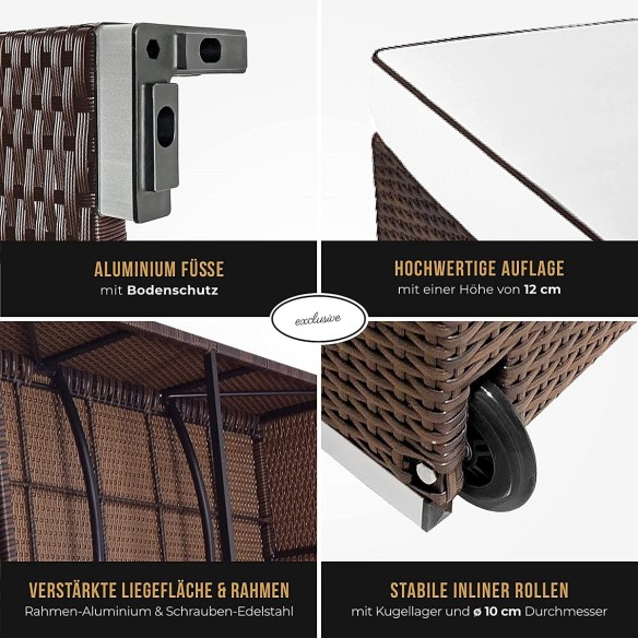 Luxus-Rattan-ALU-Gartenliege-mit-12cm-Auflage-mit-Keder-verstellbare-Rueckenlehne-extra-hoch-breit-Liegeflaeche-Gewerbequalitaet