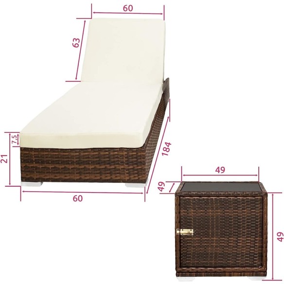 Rattan-Lounge-Sonnenliegen-Set-inkl.-Tisch-Schutzhuelle-braun-creme-9