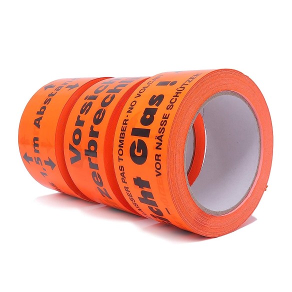 Warnband-Paketband-Vorsicht-Glas-Flurorange-kraeftiges-PVC-Verpackungsklebeband-4