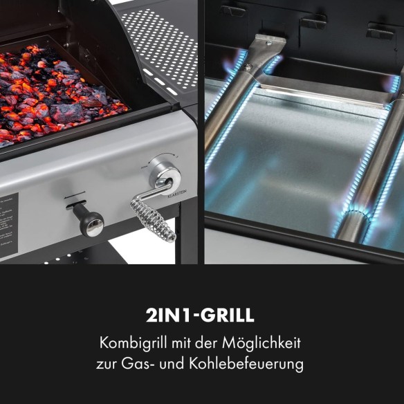 Mr.-Burns-Luxus-Edelstahl-BBQ-Kombigrill-fuer-Propan-Holzkohle-mit-3-Brenner-3