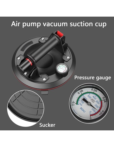 PROFI-200-Glassaugnapf-Vakuumheber-Set-mit-Manometer-ABS-Handpumpe-20cm-Saugnapf-2