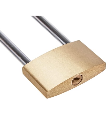 Messing-Vorhaengeschloss-mit-extra-langen-hohen-Buegel-10cm-3-Sicherheitsschluessel-3