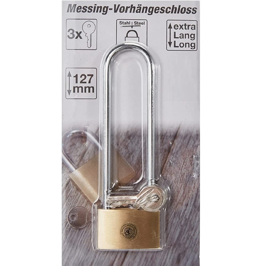 Messing-Vorhaengeschloss-mit-extra-langen-hohen-Buegel-10cm-3-Sicherheitsschluessel-4