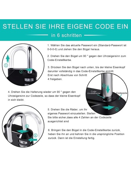 ENIGMA-Vorhaengeschloss-4-stelliges-Zahlenschloss-Zahlencode-aenderbar