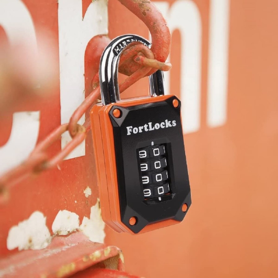 FortLocks-Vorhaengeschloss-4-stelliges-Zahlenschloss-Baustellenschloss-orange