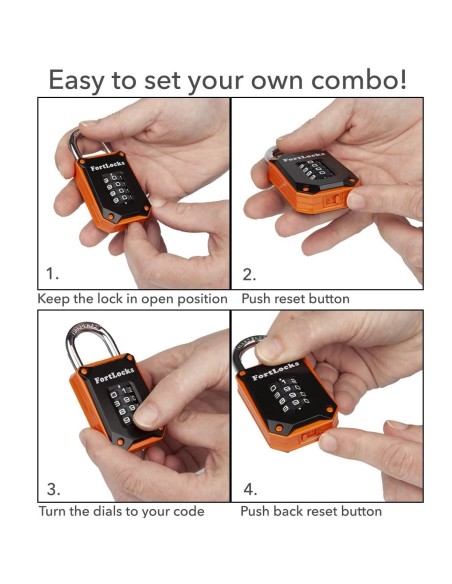 FortLocks-Vorhaengeschloss-4-stelliges-Zahlenschloss-Zahlencode-orange