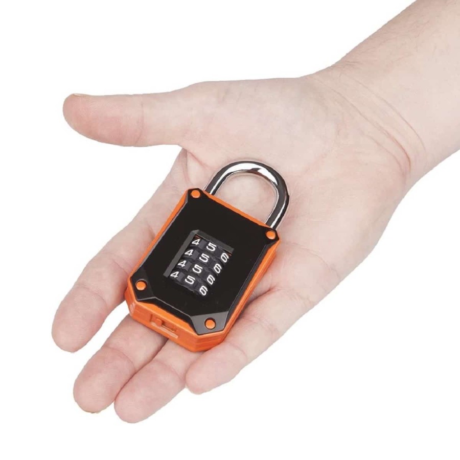 FortLocks-Vorhaengeschloss-4-stelliges-Zahlenschloss-Zahlencode-robust-orange