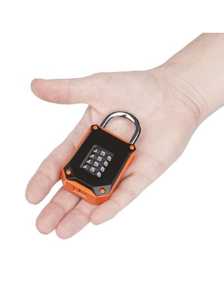 FortLocks-Vorhaengeschloss-4-stelliges-Zahlenschloss-Zahlencode-robust-orange