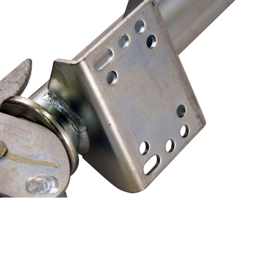 Automatik-Stuetzrad-O-60mm-Stuetzlast-500kg-automatisch-klappbar-Vollgummirad-rote-Stahlfelge-3