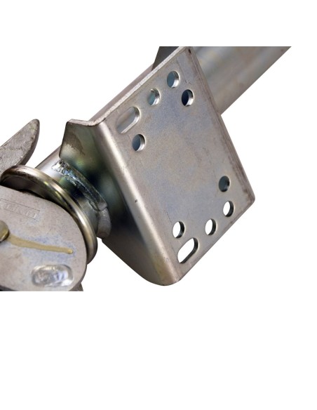 Automatik-Stuetzrad-O-60mm-Stuetzlast-500kg-automatisch-klappbar-Vollgummirad-rote-Stahlfelge-3