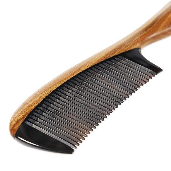 Dr.Beauty-handgefertigter-Haarkamm-natuerlichem-gruenem-Sandelholz-feine-Zaehnen-Bueffelhorn-3