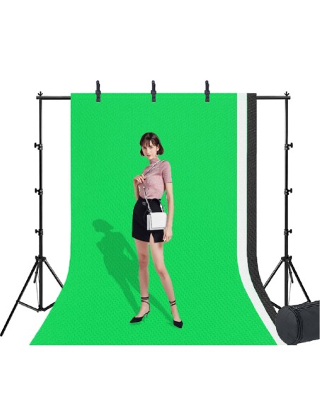Fotostudio-Hintergrundsystem-fuer-Produktfotografie-Portrait-Videoaufnahme-Leinwand-Hintergrund-Set-7