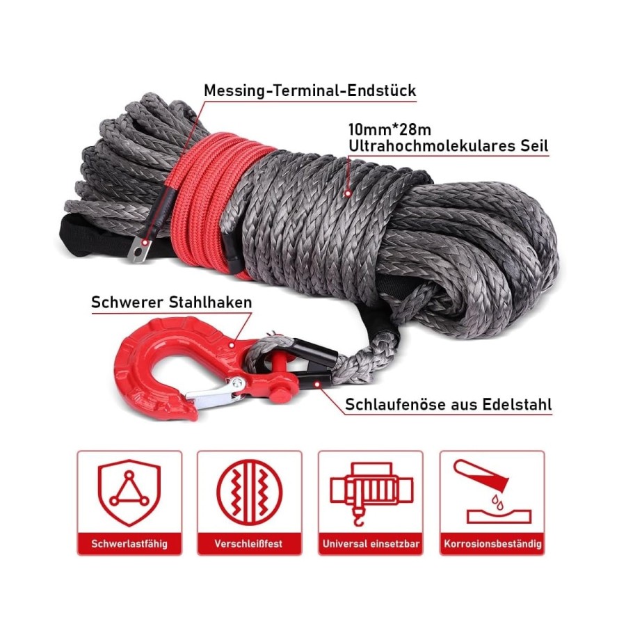 UHMWPE-Synthetik-Kunststoff-Seil-10mm-28m-9.299kg-20.500lbs-Anhaengerseil-fuer-Fahrzeugwinde-5