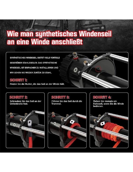 UHMWPE-Synthetik-Kunststoff-Seil-10mm-28m-9.299kg-20.500lbs-Anhaengerseil-fuer-Fahrzeugwinde-7