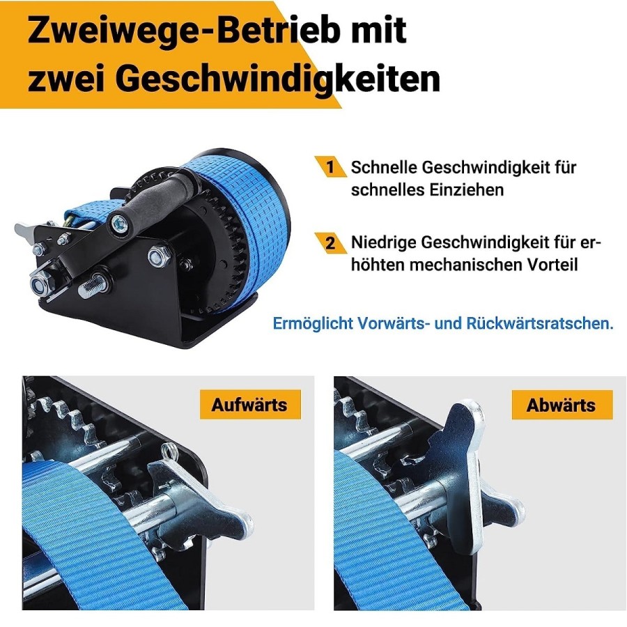 CRAFTMAX-Gurtwinde-mechanisch-1.365kg-3.000Ibs-Zuglast-10m-Polyester-Seilzug-4