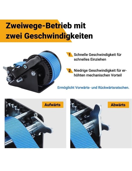 CRAFTMAX-Gurtwinde-mechanisch-1.365kg-3.000Ibs-Zuglast-10m-Polyester-Seilzug-4