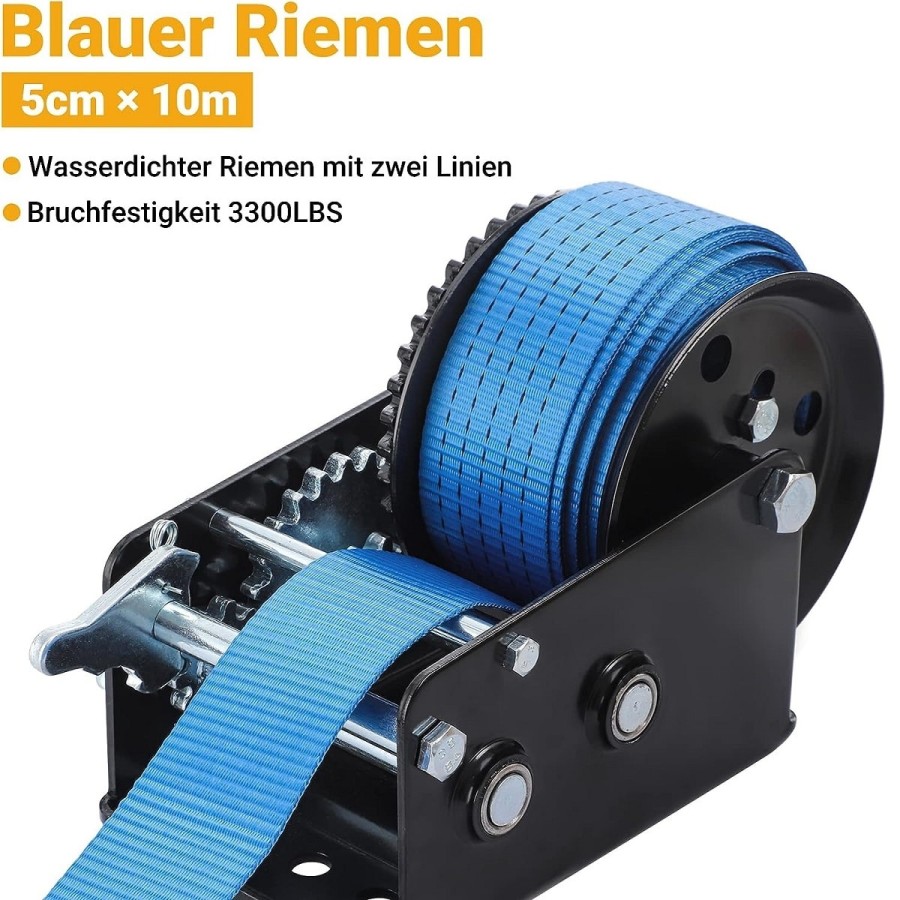 CRAFTMAX-Gurtwinde-mechanisch-1.365kg-3.000Ibs-Zuglast-10m-Polyester-Seilzug-5
