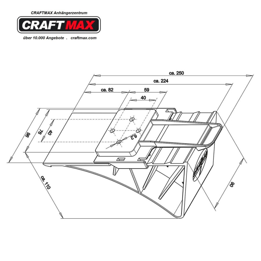 CRAFTMAX-Anhaenger-Bremsklotz-Unterlegkeil-HALTER-schwarz-3