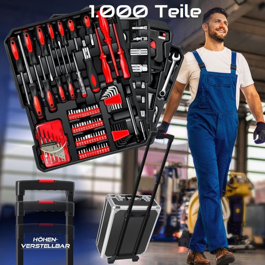 CRAFTMAX-1000-teiliges-Werkzeug-Set-im-ALU-Werkzeugkoffer-Trolley-1