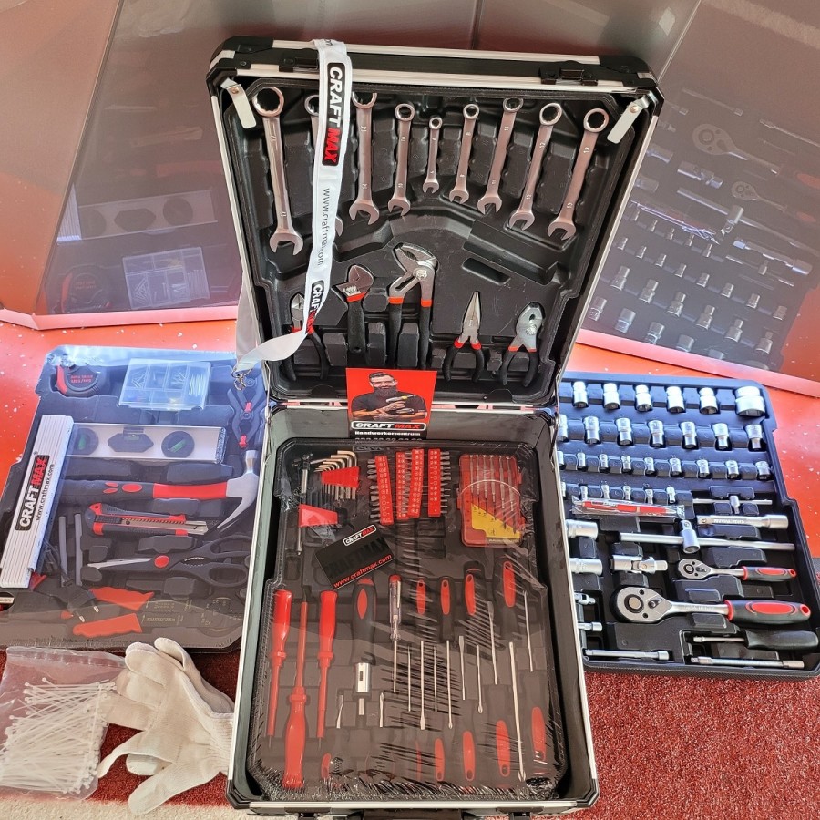 CRAFTMAX-Profi-ALU-Werkzeugkoffer-mit-1000-Werkzeug-Trolley-4