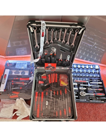 CRAFTMAX-Profi-ALU-Werkzeugkoffer-mit-1000-Werkzeug-Trolley-4