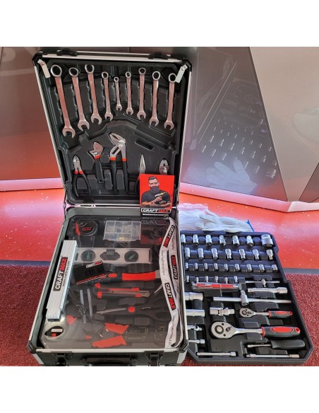 CRAFTMAX-Profi-ALU-Werkzeugkoffer-mit-1000-Werkzeug-Trolley-3