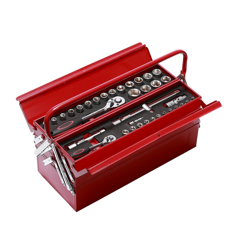 Metall-Werkzeugkoffer_mit_100-teiligem_Werkzeug-Set_rot