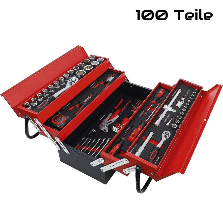 Metall-Werkzeugkoffer_100teile_Werkzeug-Set_rot-schwarz