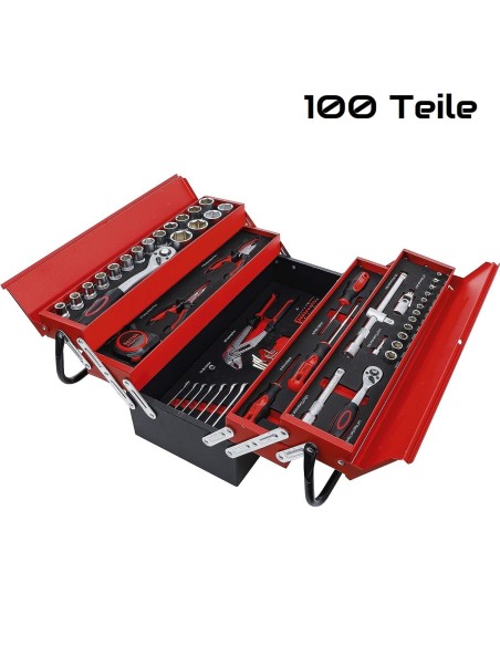 Metall-Werkzeugkoffer_100teile_Werkzeug-Set_rot-schwarz