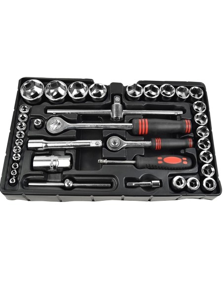 CRAFTMAX-160tlg.-Metall-Werkzeugbox-mit-Schubfaecher-Werkzeug-Akkuschrauber-10
