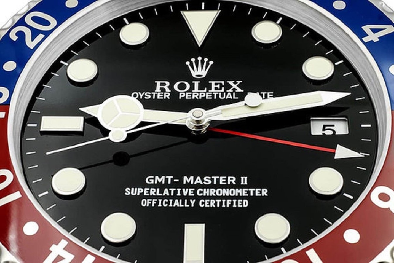ROLEX-Wanduhr-Pepsi