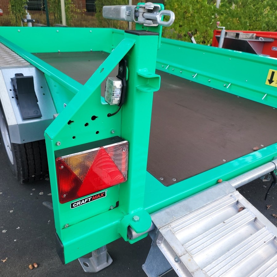 BAUMA-3000kg-Baumaschinen-Transporter-3.06x1.60x0.30m-Schaufelauflage-5