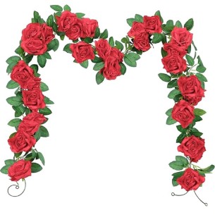 Rote-Rosen-Kunstblumen-haengende-Girlande-Deko-fuer-Hochzeit-Tempel-Ritual-6m-1