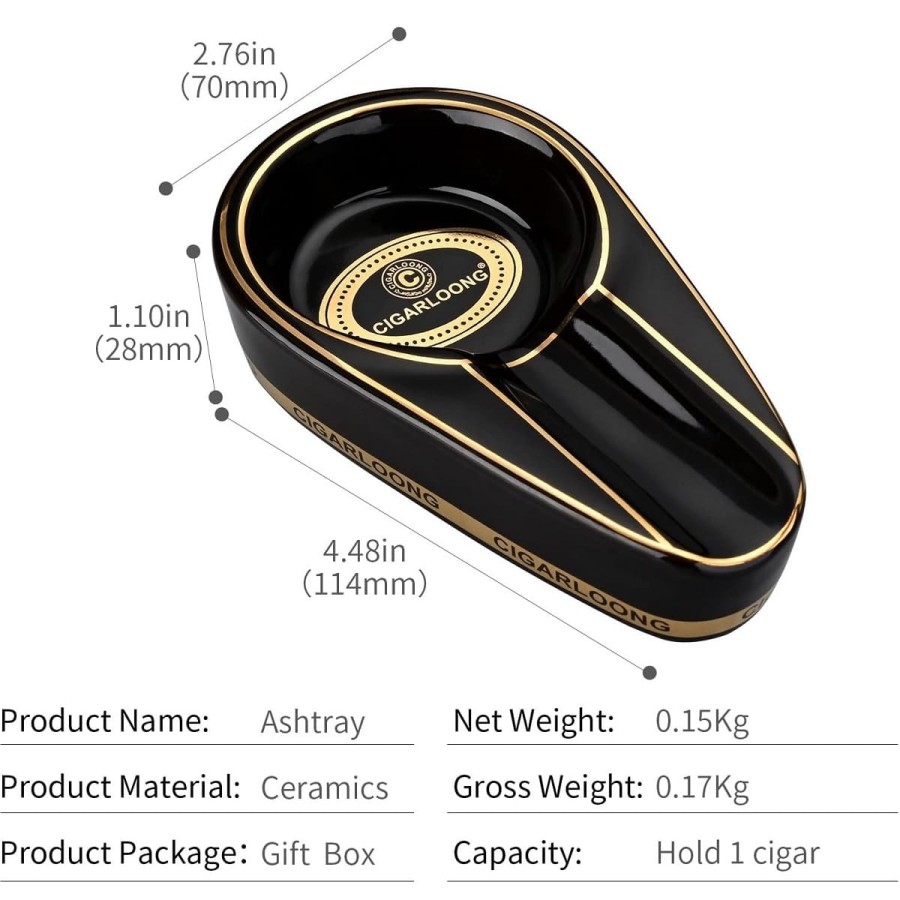 CIGARLOONG-La-Habana-Cuba-Zigarrenaschenbecher-aus-Keramik-black-2