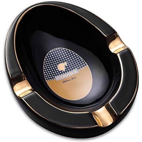 Cohiba-Cuba-Zigarrenaschenbecher-aus-Keramik-black-gold