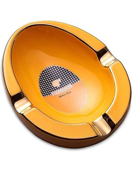 Cohiba-Cuba-Zigarrenaschenbecher-aus-Keramik-yellow-gold