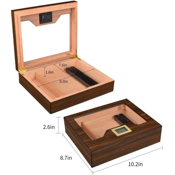 Zigarren-Humidor-mit-Befeuchter-und-Digital-Hygrometer-fuer-25-35-Zigarren-7