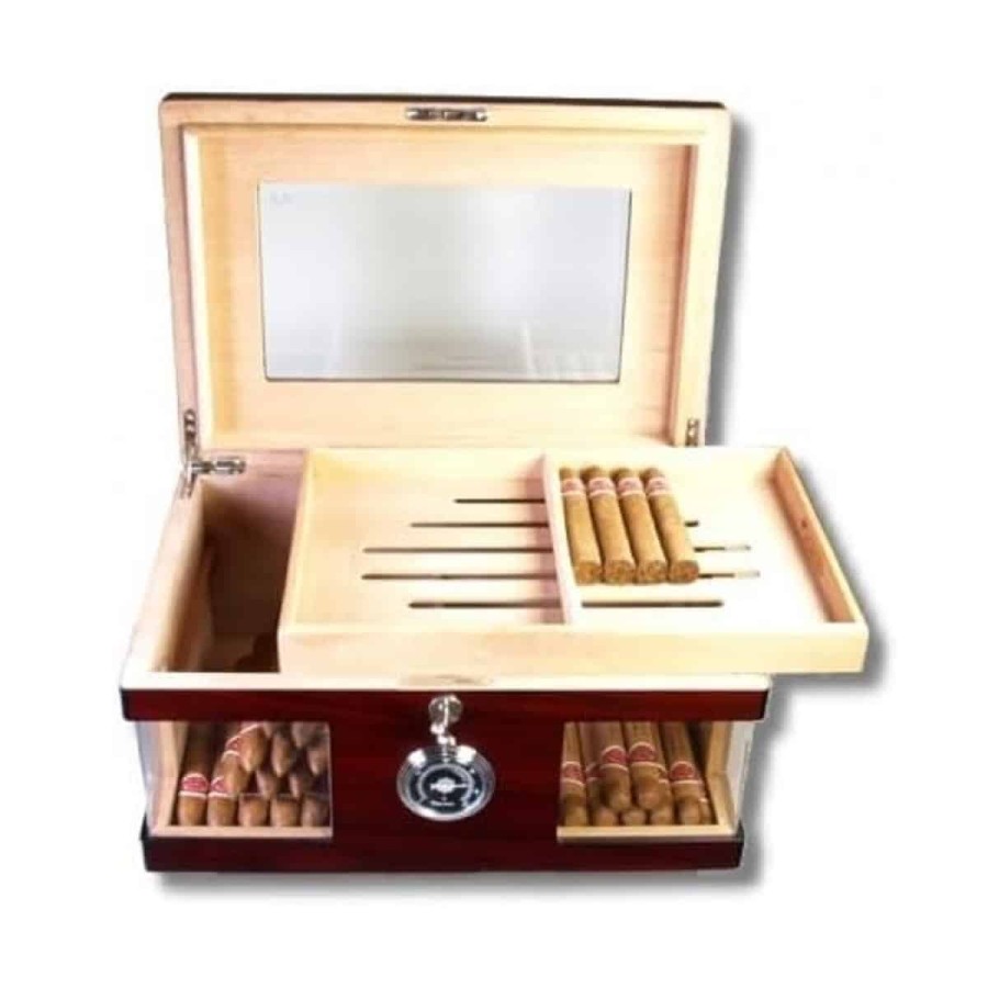 Zigarren-Humidor-mit-Kristallglas-Befeuchter-und-Hygrometer-bis-100-Zigarren-4