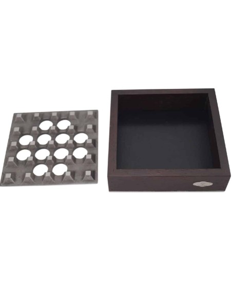 Zigarrenaschenbecher-schwer-massiv-aus-Holz-und-Metall-185x185mm-2