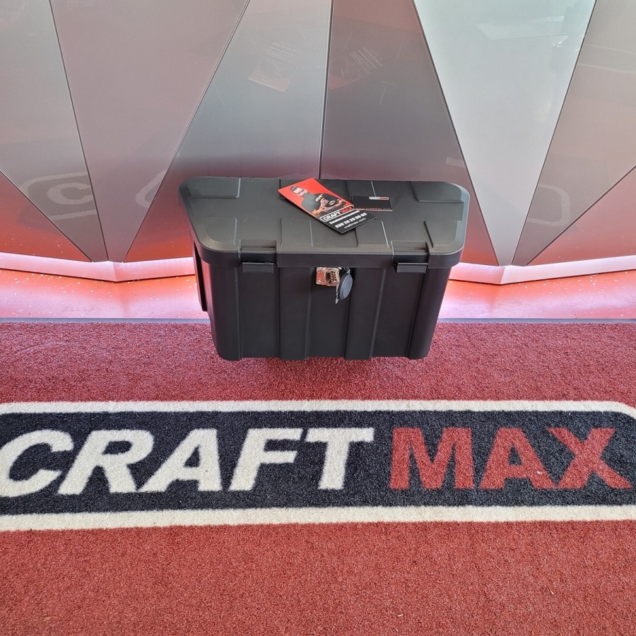 CRAFTMAX-Kunststoff-Staubox-fuer-V-Deichsel-mit-Zahlenschloss-68x31x34cm-45Liter-150kg-3