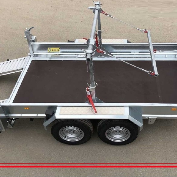 Gestell-fuer-Kabeltrommel-aus-Stahl-verzinkt-fuer-Baumaschinentransporter