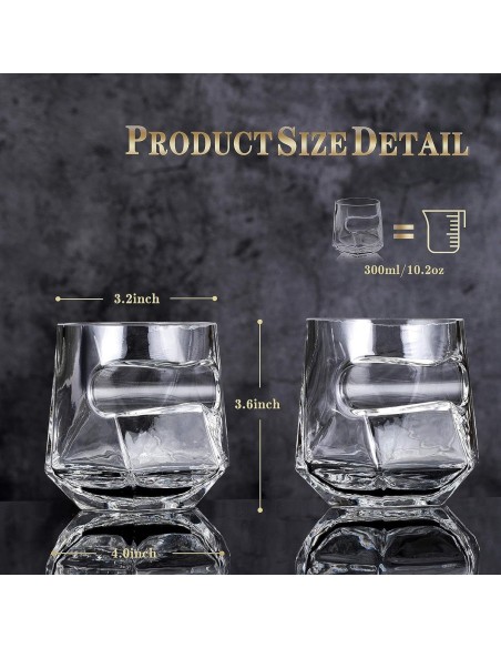Kristall-Whiskyglaeser-mit-Zigarrenhalter-Eiswuerfel-Eiszange-aus-Edelstahl-6