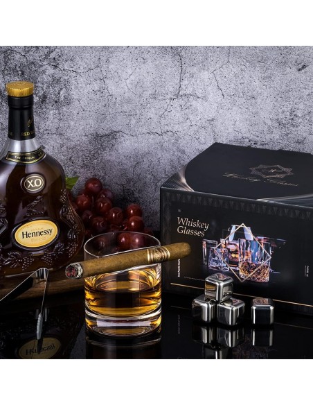 Zigarren-Whiskyglaeser-mit-Zigarrenhalter-Eiswuerfel-Eiszange-aus-Edelstahl-2