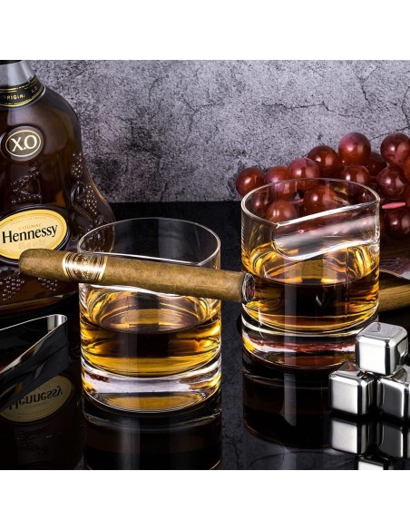 Zigarren-Whiskyglaeser-mit-Zigarrenhalter-Eiswuerfel-Eiszange-aus-Edelstahl-3